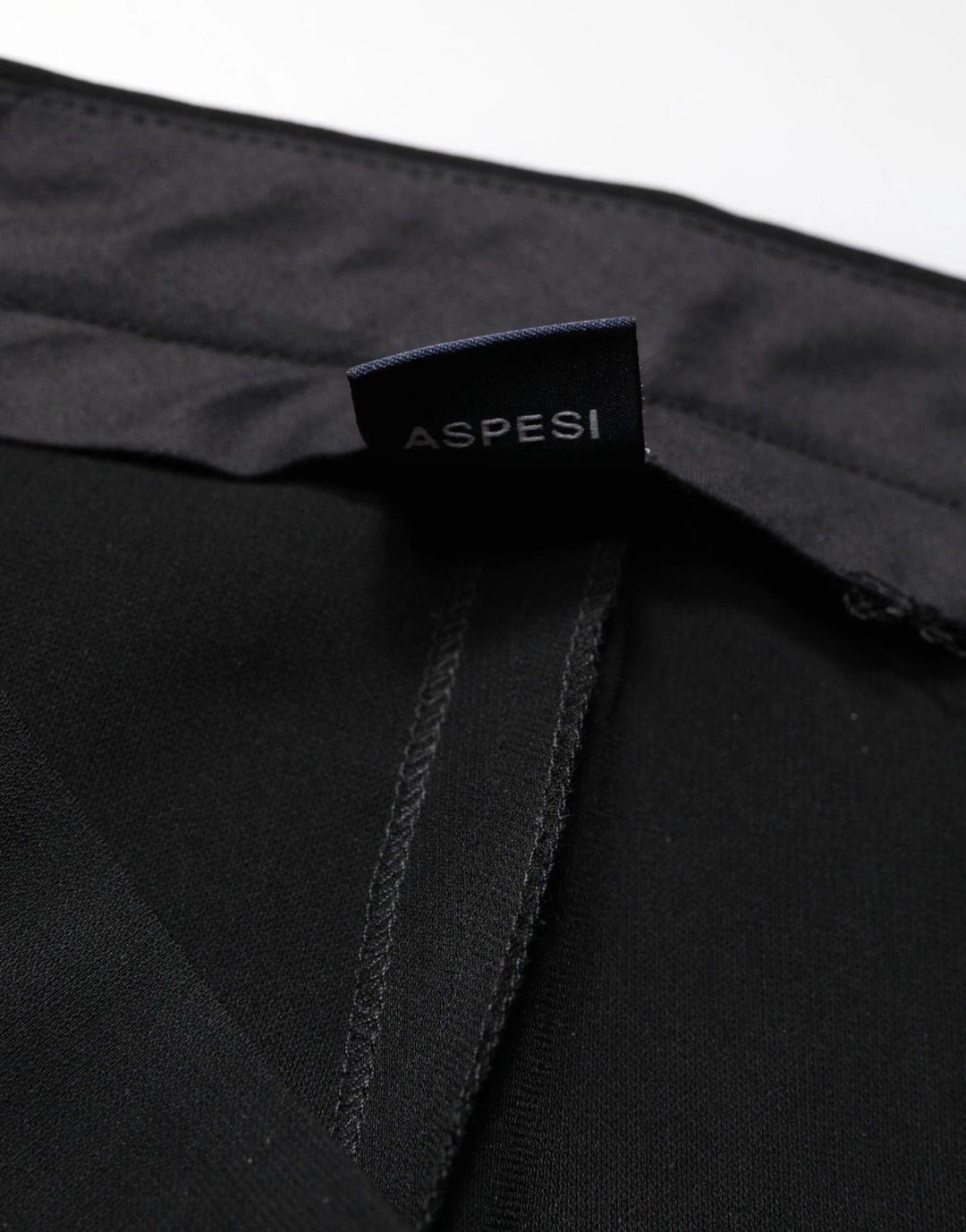 Aspesi Sample Sale Aspesi Black High Waist Zip Straight Chino Trouser Pants - | Designer outlet