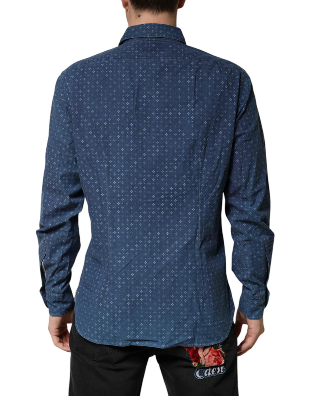 Orian 1968 Sample Sale Orian 1968 Blue Button Down Long Sleeves Men Shirt - | Designer outlet