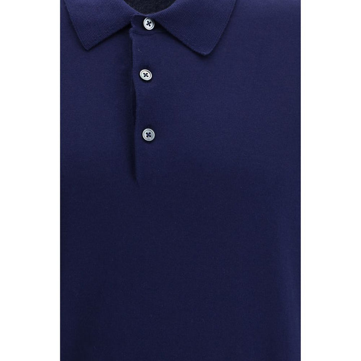 Tom Ford Blue Cotton Polo Shirt by Tom Ford outlet now on sale