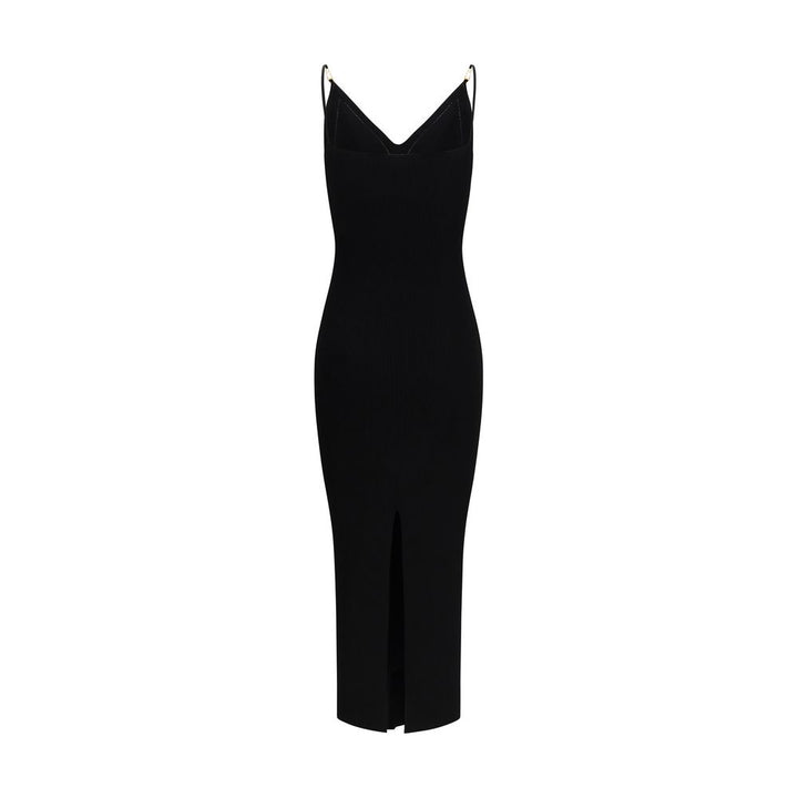 Versace Black Viscose Cocktail Dress