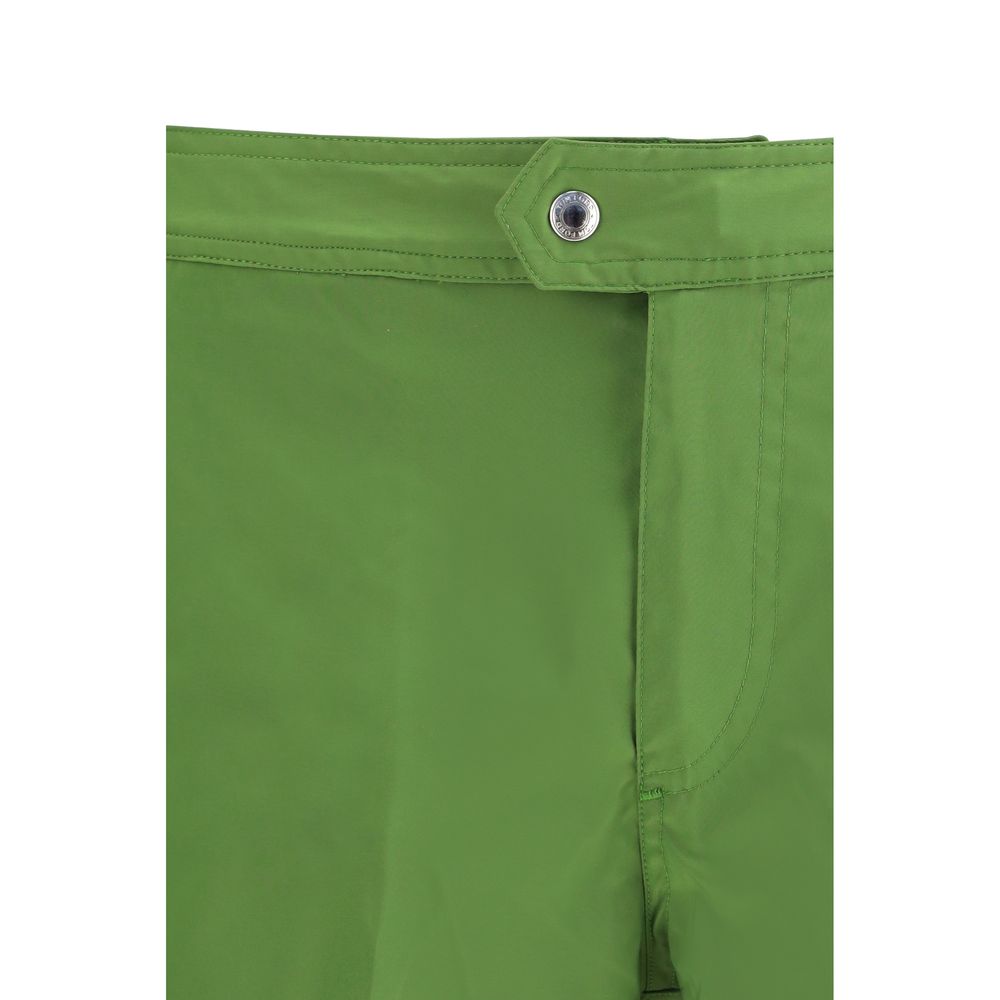 Tom Ford Green Polyester Swim Shorts by Tom Ford outlet now on sale
