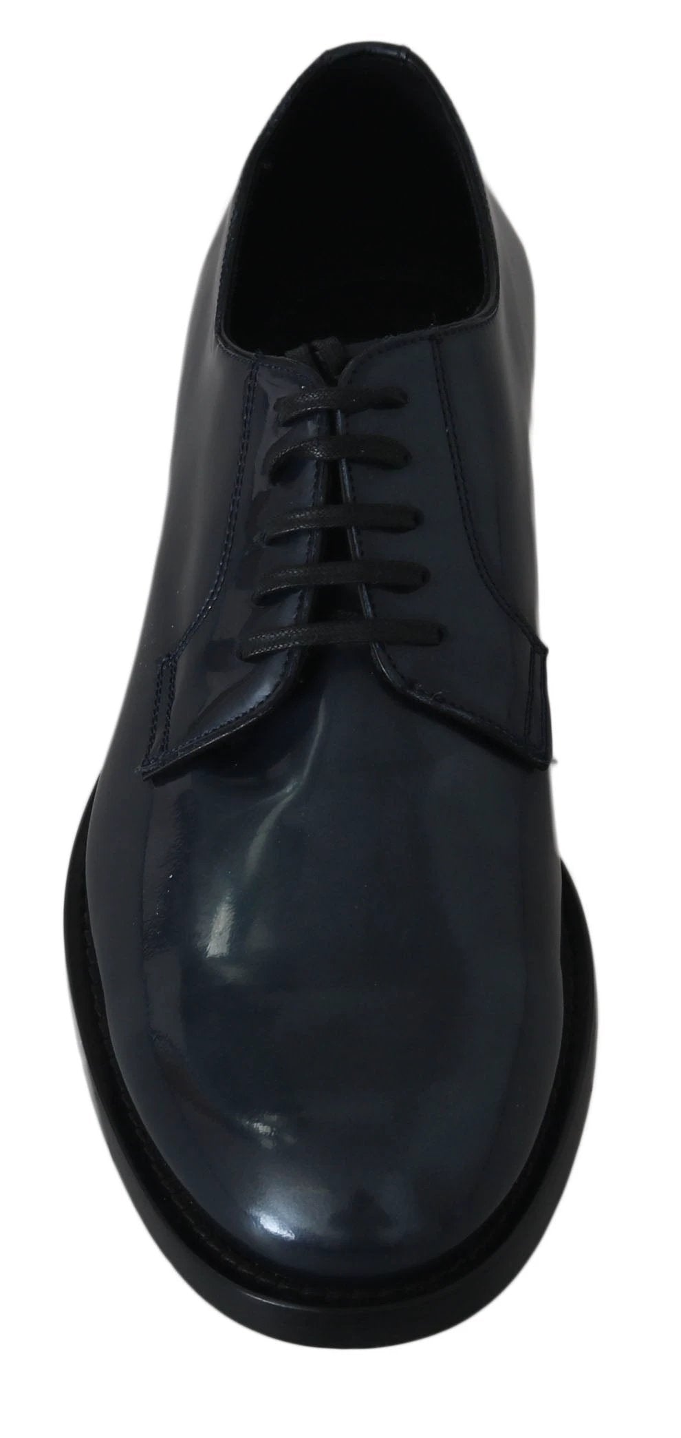 Dolce &amp; Gabbana Blue Leather Derby Dress Formal Shoes by Dolce &amp; Gabbana outlet now on sale