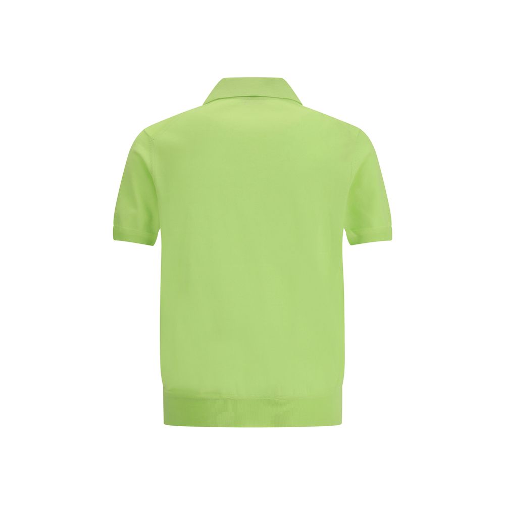 Tom Ford Green Cotton Polo Shirt by Tom Ford outlet now on sale