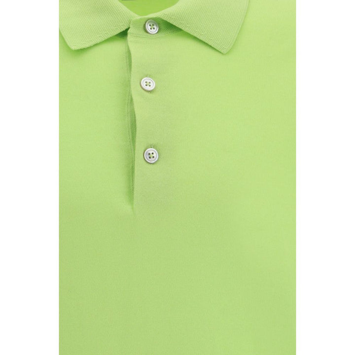 Tom Ford Green Cotton Polo Shirt by Tom Ford outlet now on sale