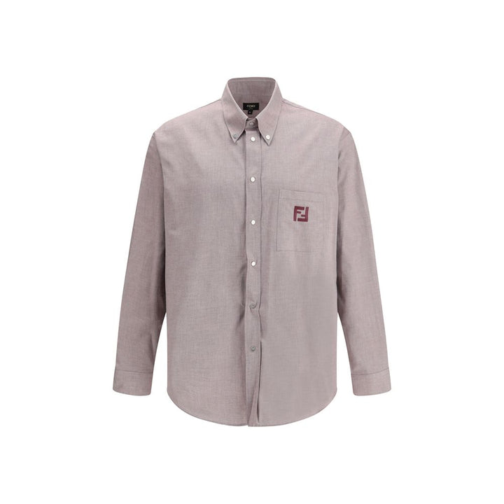 Fendi Bordeaux Cotton Shirt by Fendi outlet now on sale