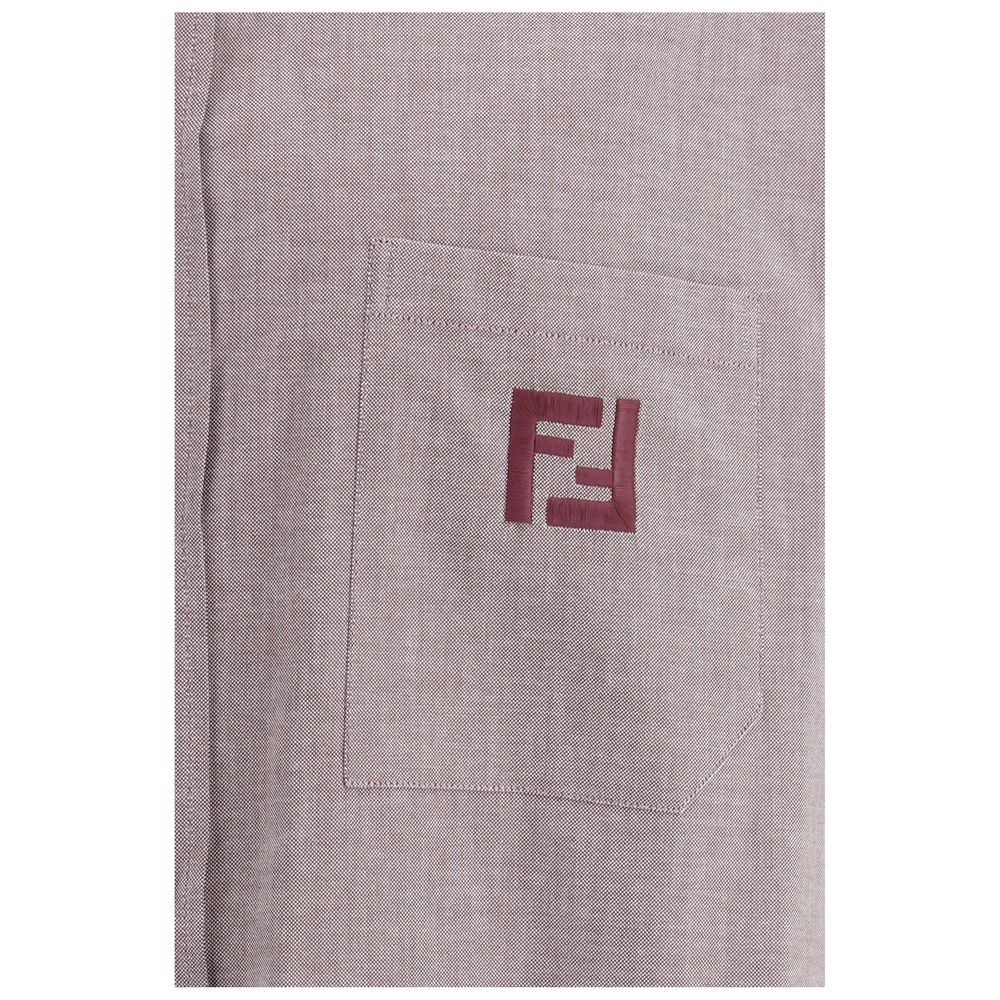 Fendi Bordeaux Cotton Shirt by Fendi outlet now on sale