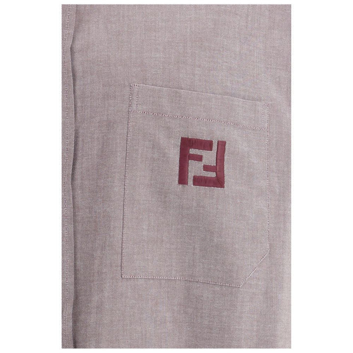 Fendi Bordeaux Cotton Shirt by Fendi outlet now on sale