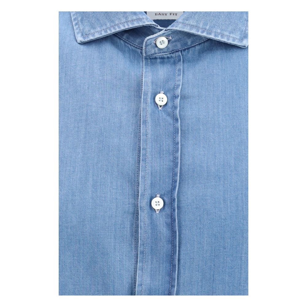 Brunello Cucinelli Blue Denim Shirt