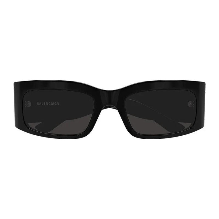 Balenciaga Sunglasses Rectangle Full Rim, Black Frame And Grey Lens Bb0328S001