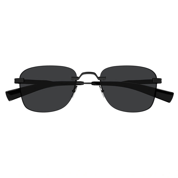 Saint Laurent Sunglasses Square Rimless, Black Frame and Black Lens SL744001