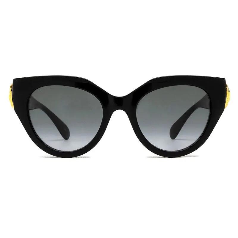 Gucci Sunglasses Cat Eye Full Rim, Black Frame and Grey Gradient Lens GG1408S001