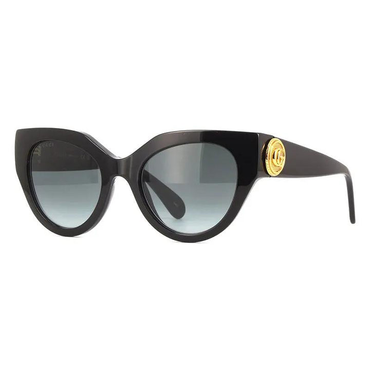 Gucci Sunglasses Cat Eye Full Rim, Black Frame and Grey Gradient Lens GG1408S001