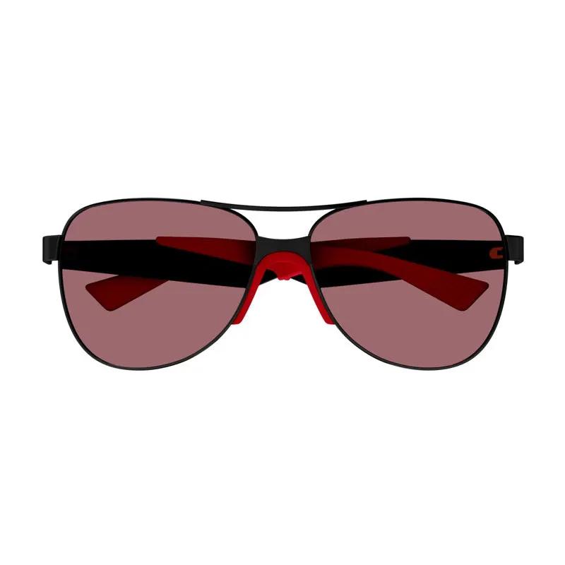 Bottega Veneta Sunglasses Aviator Full Rim, Black/red Frame And Red Lens Bv1231S004