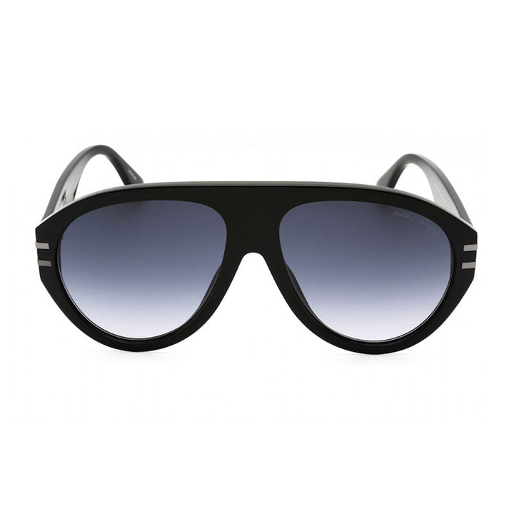 Marc Jacobs Sunglasses Aviator Full Rim, Black/Dark Ruthenium Frame and Grey Gradient Lens MARC747/S0ANS9O