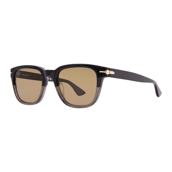 Montblanc Sunglasses Square Full Rim, Black Frame and Brown Lens MB0302S008