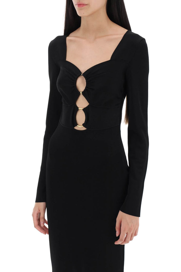 Tom Ford Knitted Midi Dress With Cut-Outs