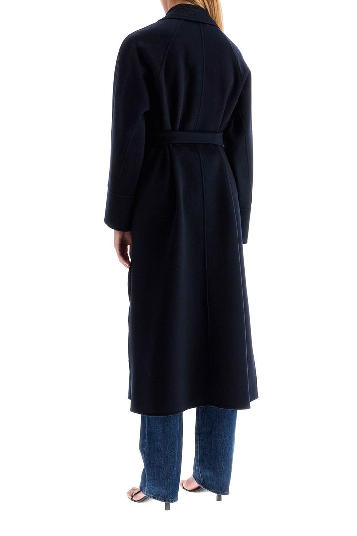 S Max Mara Woolen Robe-Style Coat With