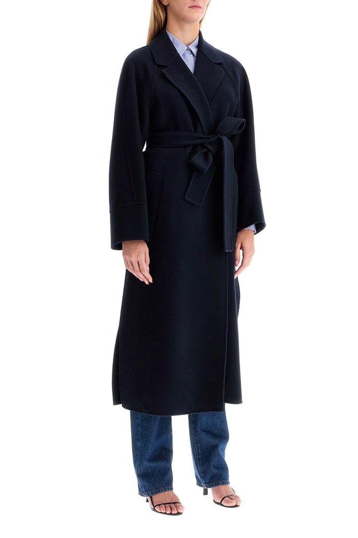 S Max Mara Woolen Robe-Style Coat With