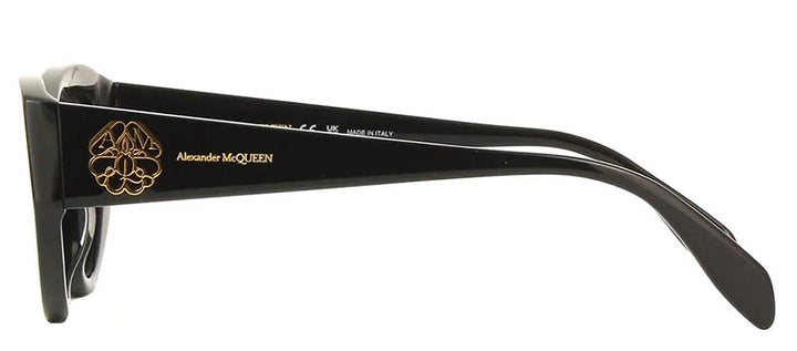 Alexander McQueen Sample Sale Alexander McQueen AM 0377S 001 Cat-Eye Plastic Black Sunglasses with Grey Gradient Lens - Sunglasses Sunglasses | Designer outlet