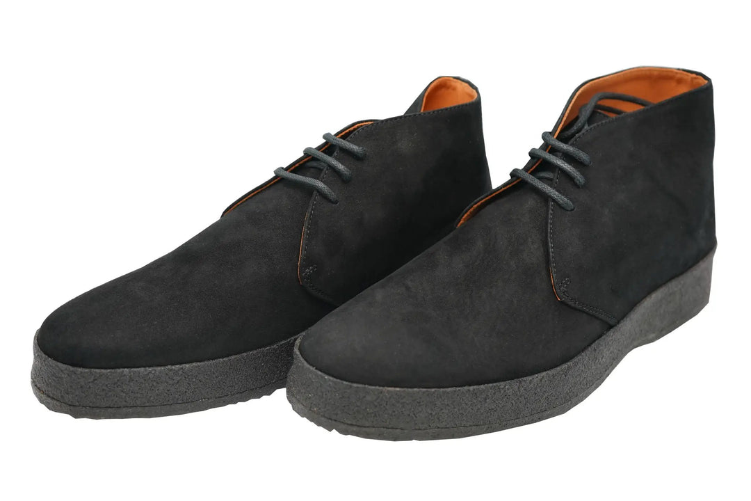 Andrea Ventura Suede Lace-Up Boots In Black
