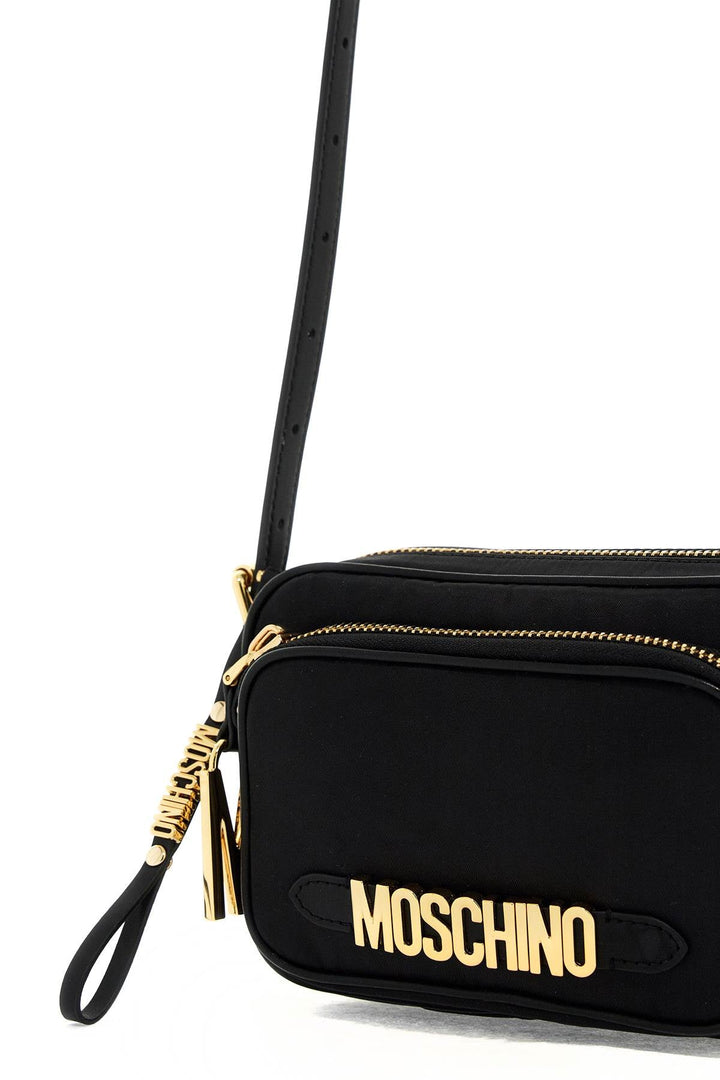 Bolso de hombro mini Moschino con logotipo de metal