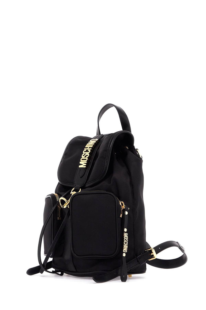 Mochila Moschino con letras de metal