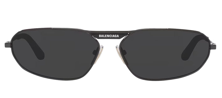 Balenciaga EVERYDAY BB 0245S 001 Fashion Metal Grey Sunglasses with Grey Lens