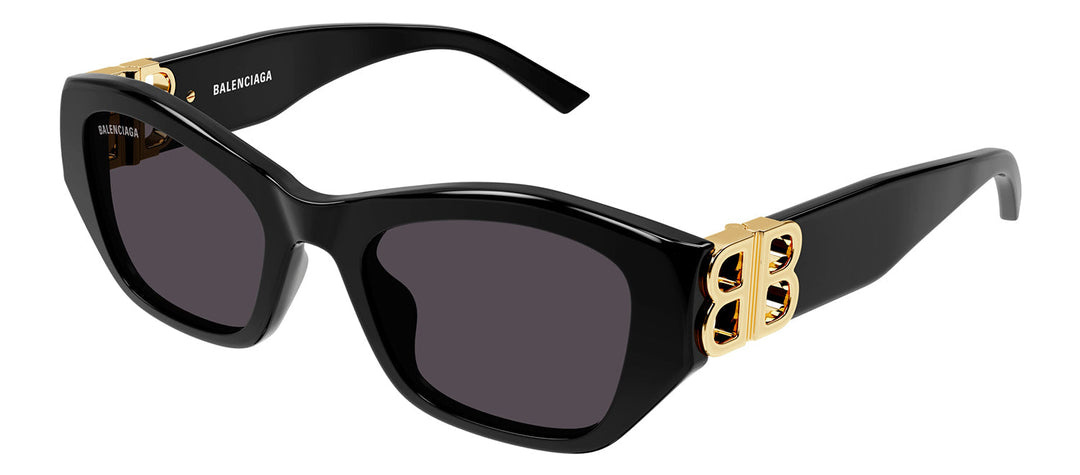 Balenciaga BB 0311SK 001 Cat-Eye Plastic Black Sunglasses with Grey Lens