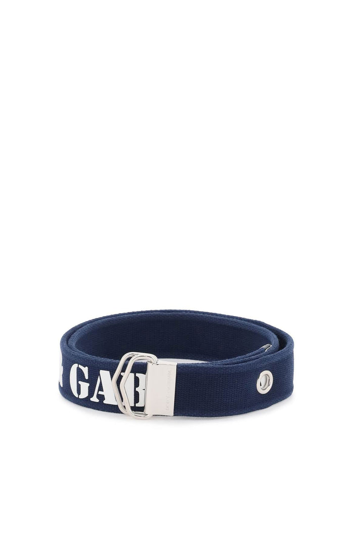 Dolce & Gabbana 'logo Tape Belt In Ribbon