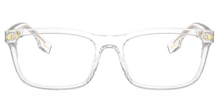 Burberry ELM BE 2334 3024 Rectangle Plastic Clear Eyeglasses with Logo Stamped Demo Lenses