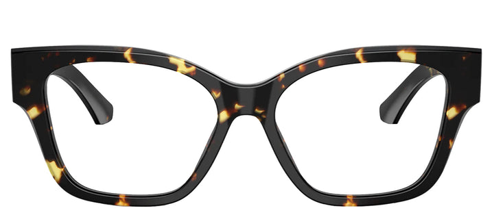 Burberry BE 2420 4106 Cat-Eye Plastic Havana Eyeglasses with Logo Stamped Demo Lenses