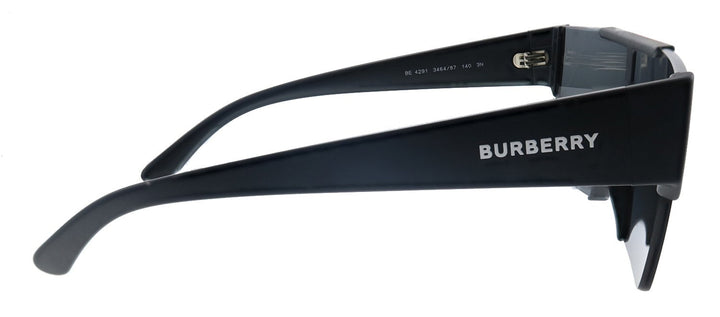 Burberry BE 4291 346487 Rectangle Plastic Black Sunglasses with Black Lens