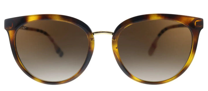 Burberry Willow BE 4316 389013 Round Plastic Havana Sunglasses with Brown Gradient Lens