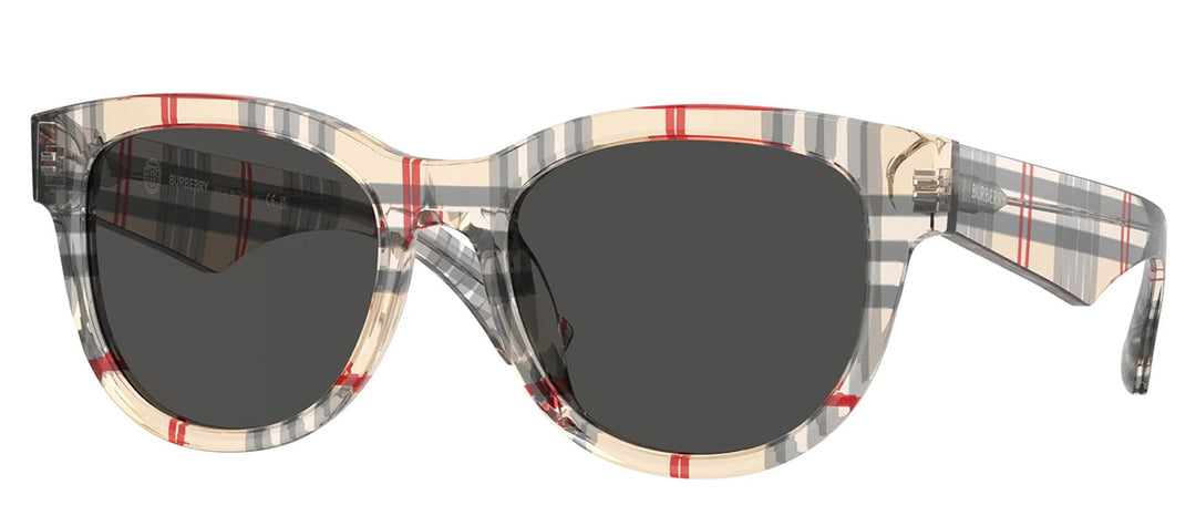 Burberry BE 4432U 412287 Phantos Plastic Multicolor Sunglasses with Grey Lens