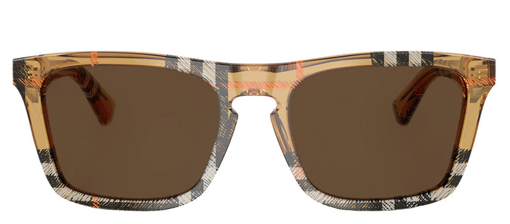 Burberry BE 4434 414673 Square Plastic Multicolor Sunglasses with Brown Lens