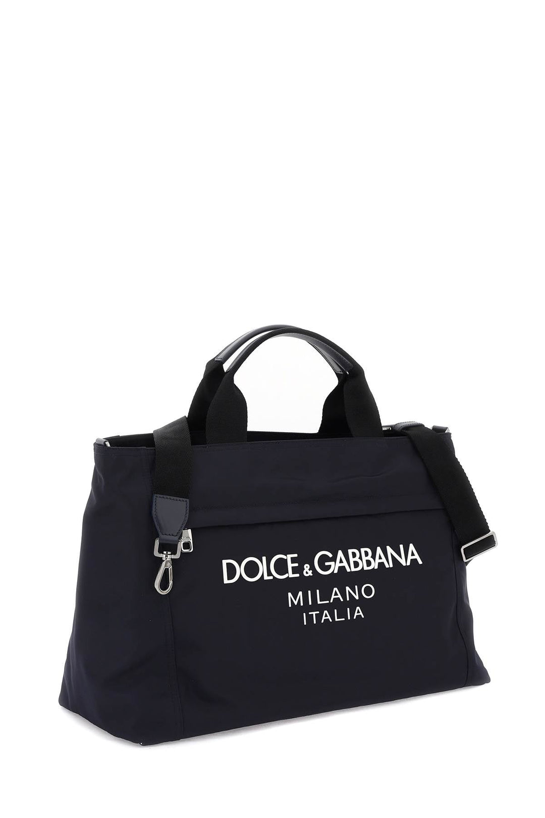 Bolso de lona de nailon con logotipo engomado de Dolce &amp; Gabbana