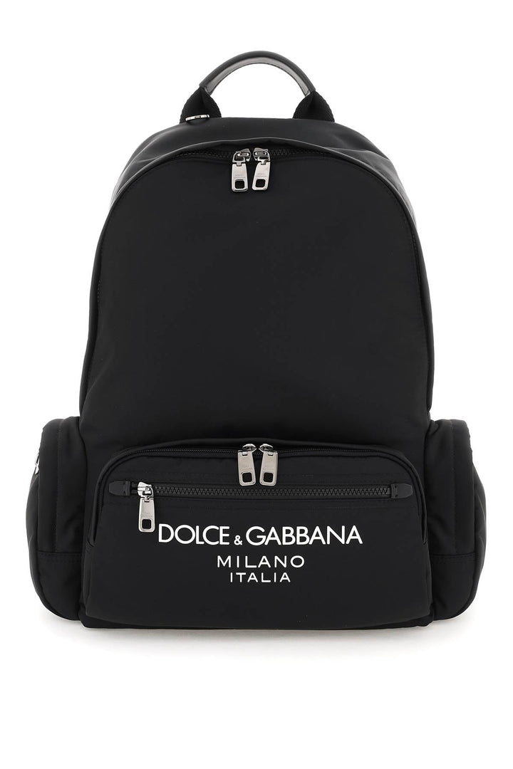 Dolce &amp; Gabbana 徽标尼龙背包