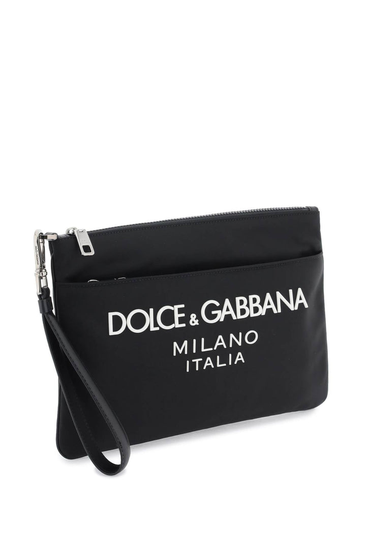 Bolsa de nailon con logotipo de goma de Dolce &amp; Gabbana