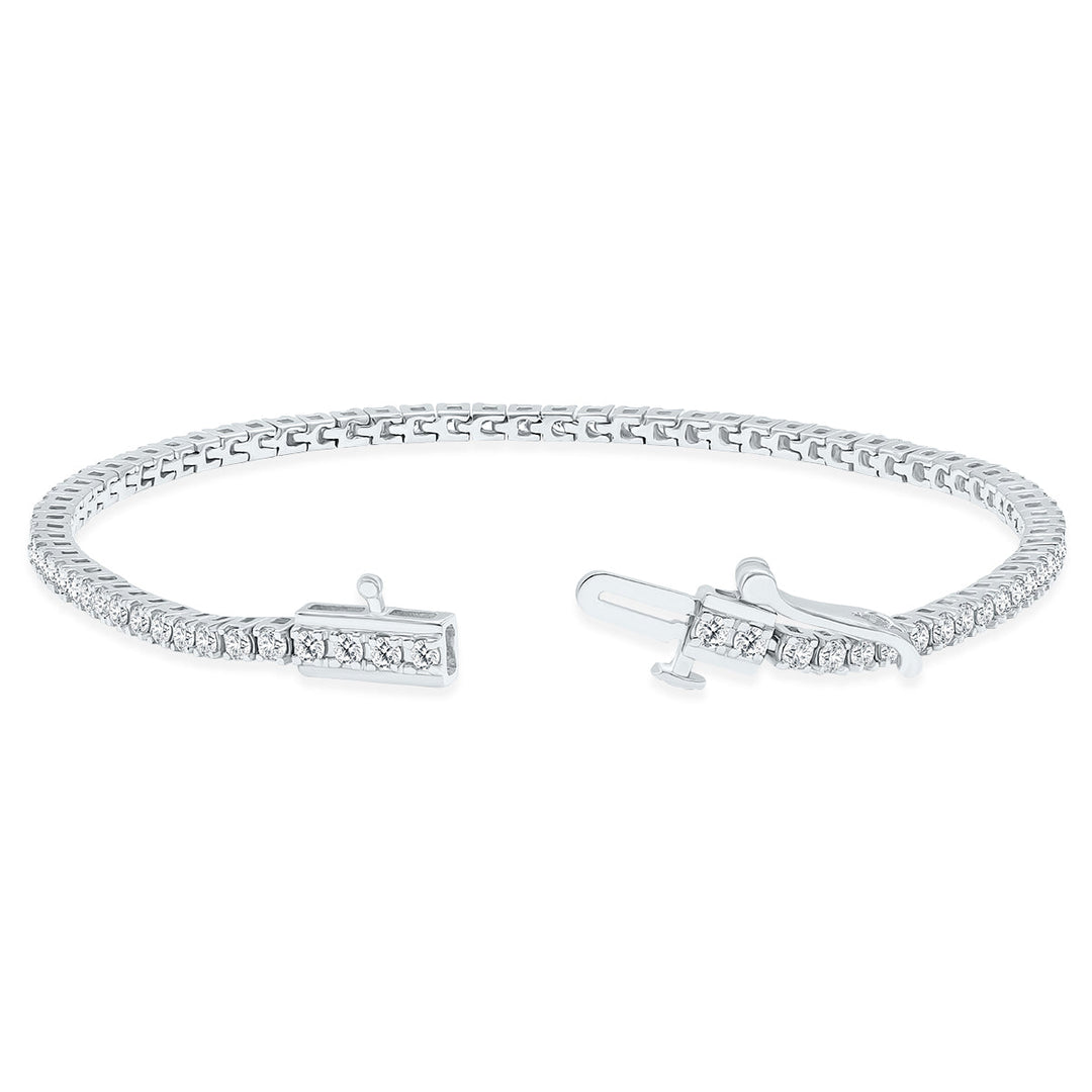 2 Carat Tw Diamond Tennis Bracelet In 14K White Gold