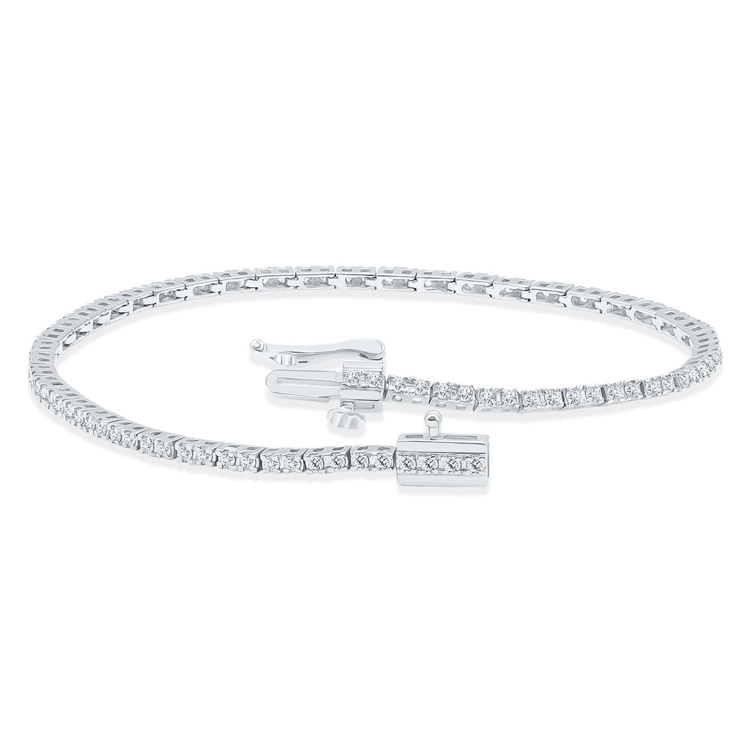 2 Carat Tw Diamond Tennis Bracelet In 14K White Gold