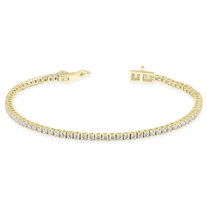 2 Carat Tw Diamond Tennis Bracelet In 14K Yellow Gold