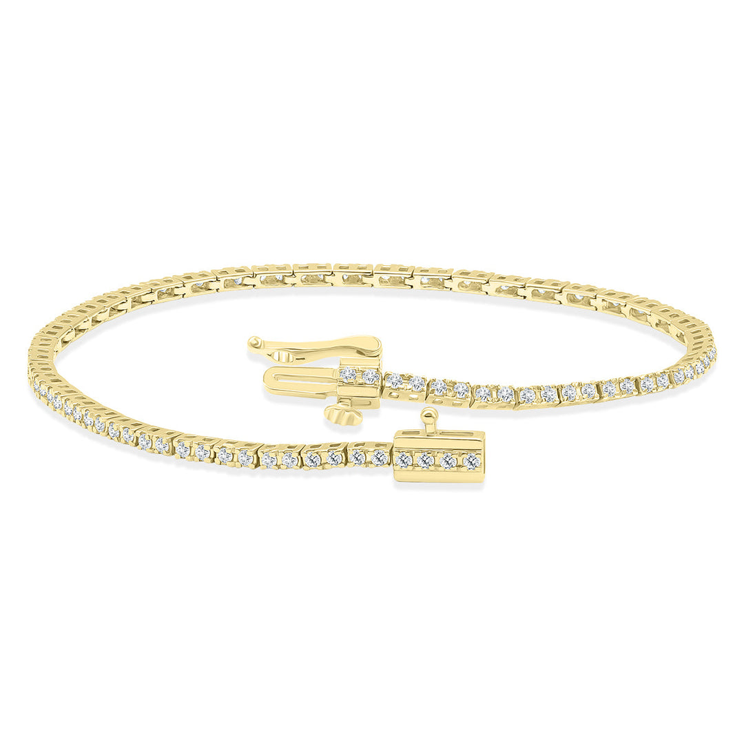 2 Carat Tw Diamond Tennis Bracelet In 14K Yellow Gold