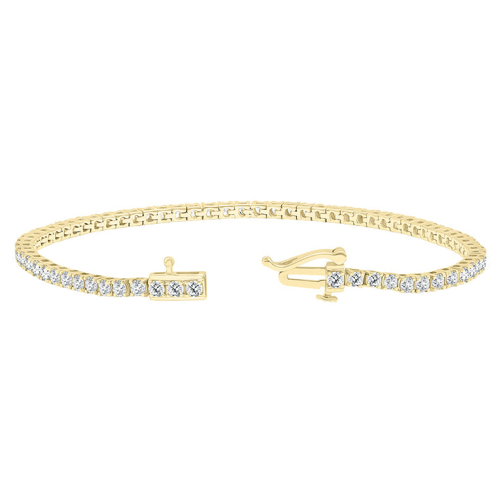 4 Carat Tw Diamond Tennis Bracelet In 14K Yellow Gold