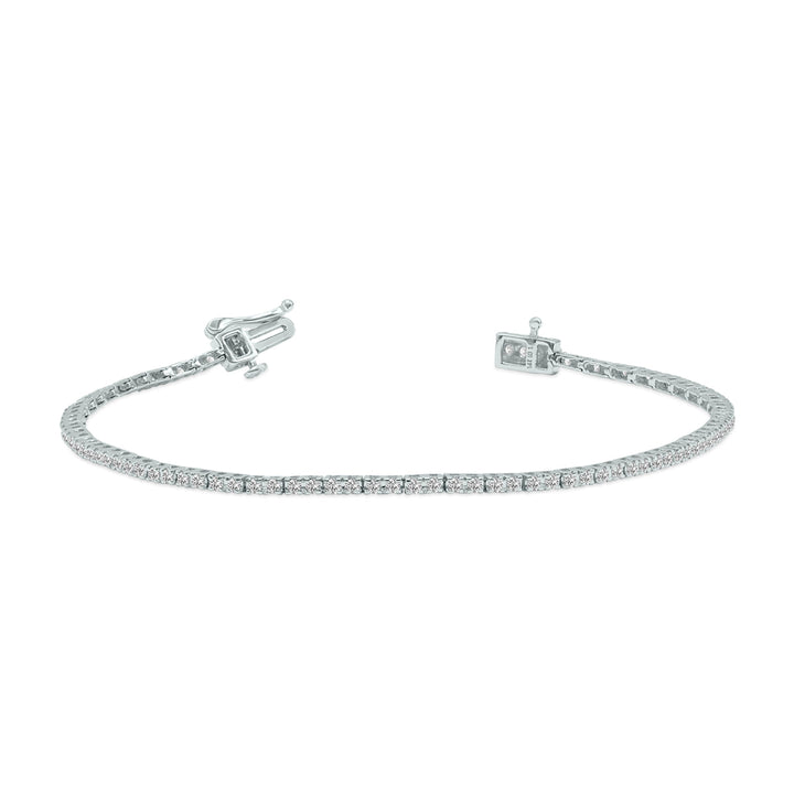 1 Carat Tw Lab Grown Diamond Tennis Bracelet In 14K White Gold