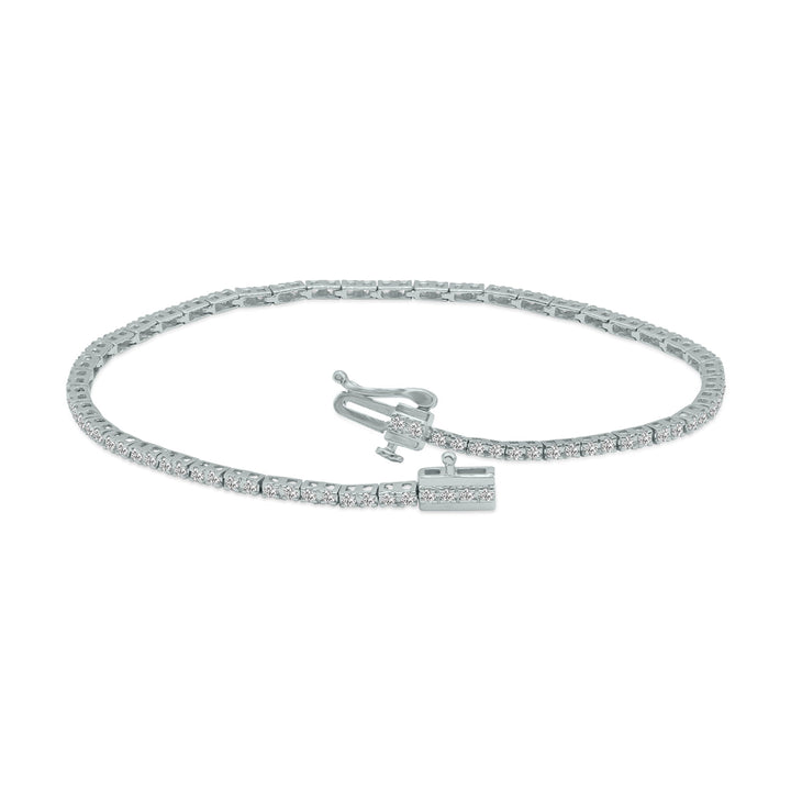 1 Carat Tw Lab Grown Diamond Tennis Bracelet In 14K White Gold