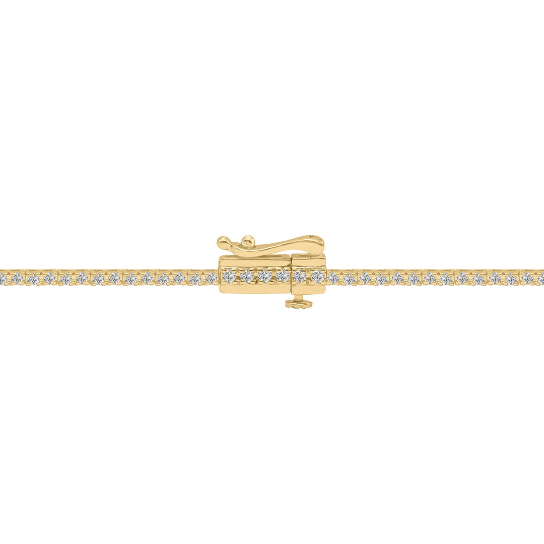 1 Carat Tw Lab Grown Diamond Tennis Bracelet In 14K Yellow Gold