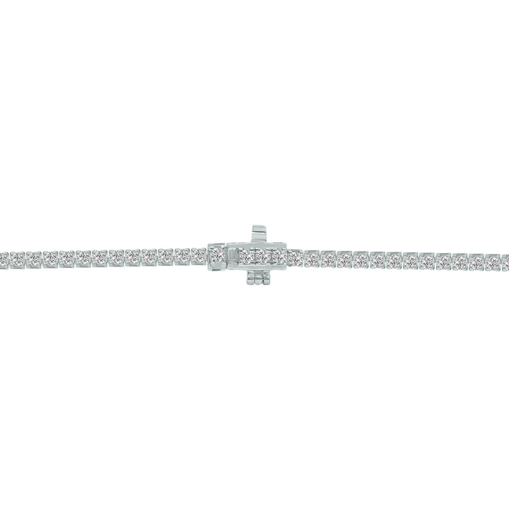 2 Carat Tw Lab Grown Diamond Tennis Bracelet In 14K White Gold