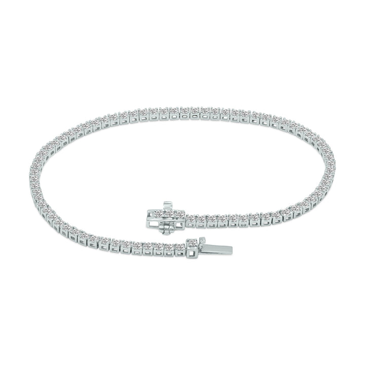 2 Carat Tw Lab Grown Diamond Tennis Bracelet In 14K White Gold