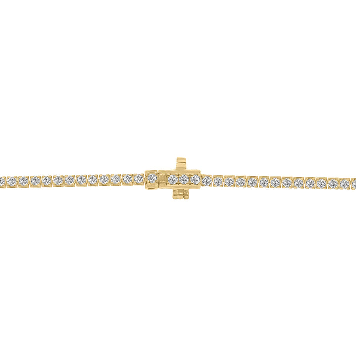 2 Carat Tw Lab Grown Diamond Tennis Bracelet In 14K Yellow Gold