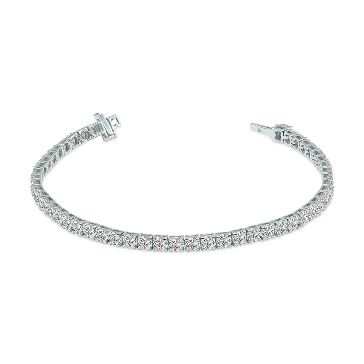 6 Carat Tw Lab Grown Diamond Tennis Bracelet In 14K White Gold